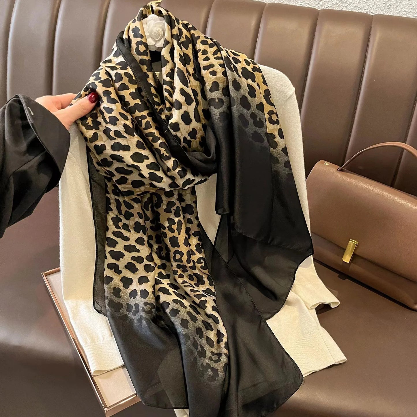 Printed Polyester Hijab Scarf & Shawl - 180x90cm Women's Wrap