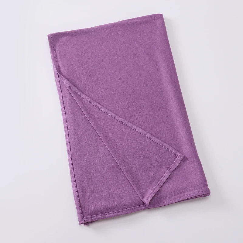 Jersey Instant Hijab – Plain Scarf, 180 × 70 cm