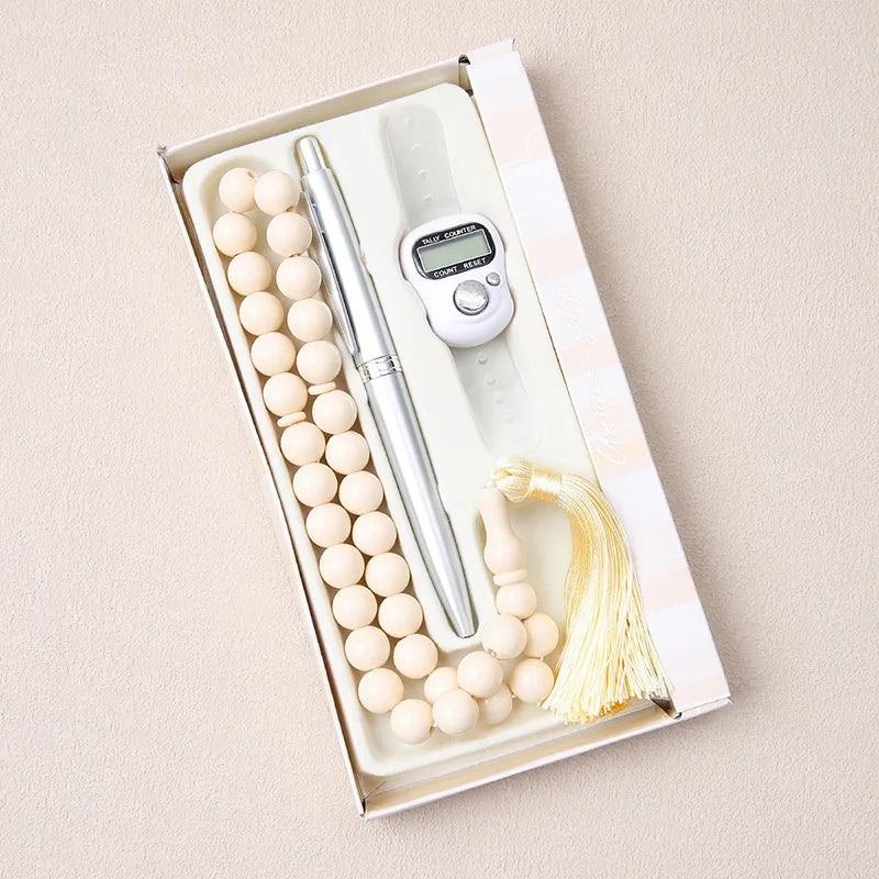 33 Prayer Beads Tasbih – 3-Piece Misbaha Set for Men & Women (4 Colors)