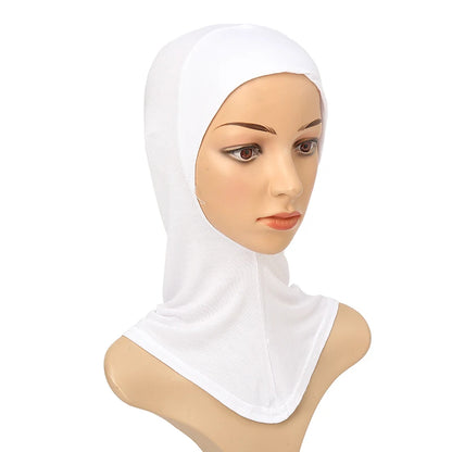 Women's Full-Cover Ninja Underscarf Bonnet – High-Stretch Cotton Jersey, 28 Colors