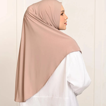 Instant Hijab with Neck Coverage – Solid Color
