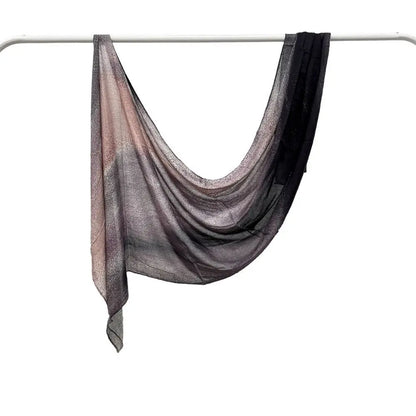 Patterned Voile Hijab Scarf - 170x70cm Modal Headscarf