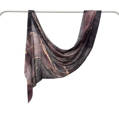 Patterned Voile Hijab Scarf - 170x70cm Modal Headscarf