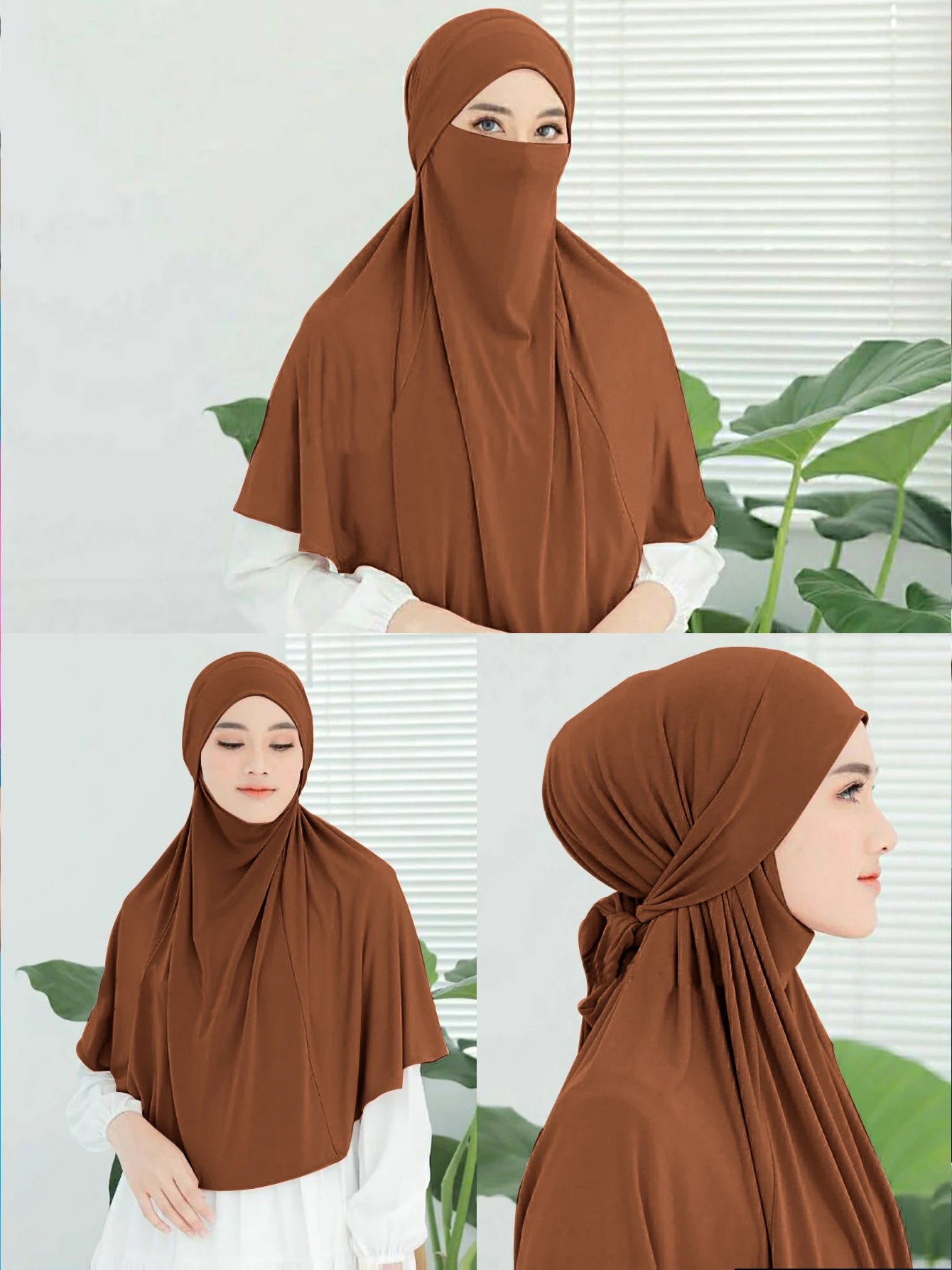 Plain Instant Turban Hijab – Large Headband Muslim Headscarf for Women | 11 Colors