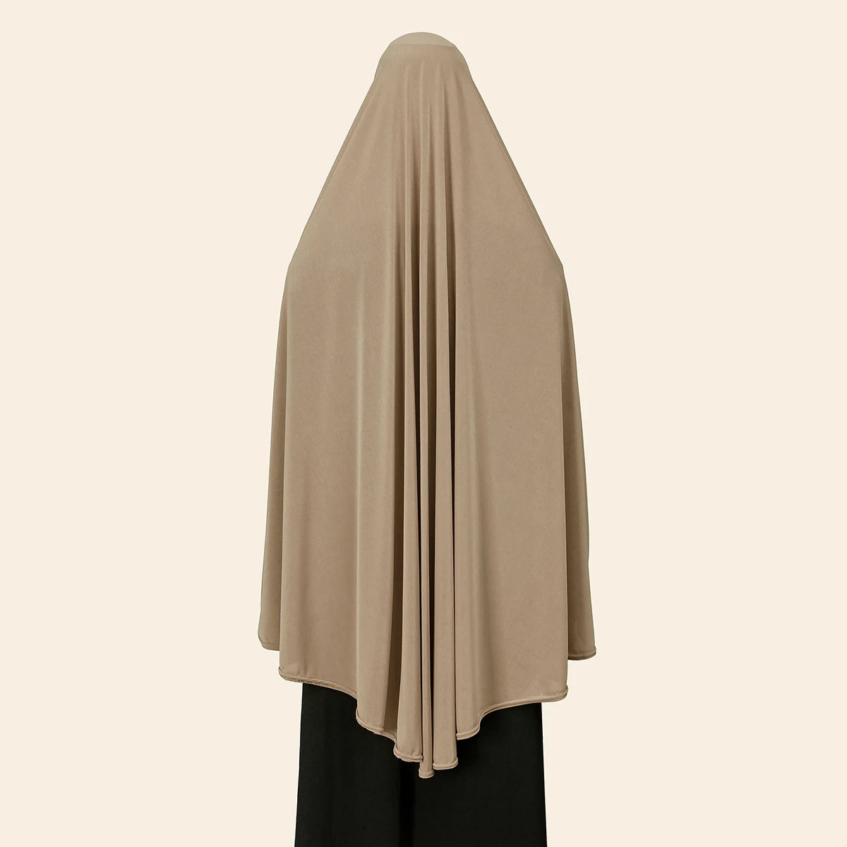 Solid Color Long Hijab Shawl – 130 × 113 cm