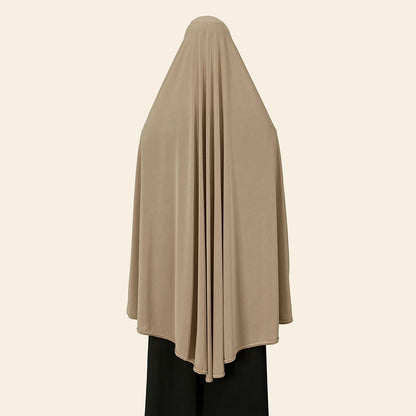 Solid Color Long Hijab Shawl – 130 × 113 cm
