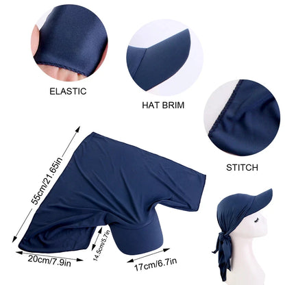 Women's Instant Hijab Cap – Slip-On Turban Bonnet