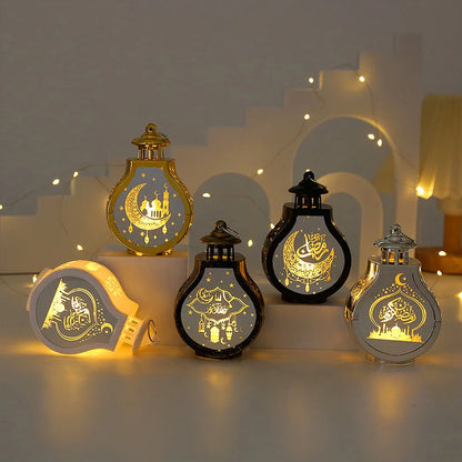 Ramadan LED Candle Lantern – Islamic Flameless Night Light for Eid & Home Decor | 9 Designs