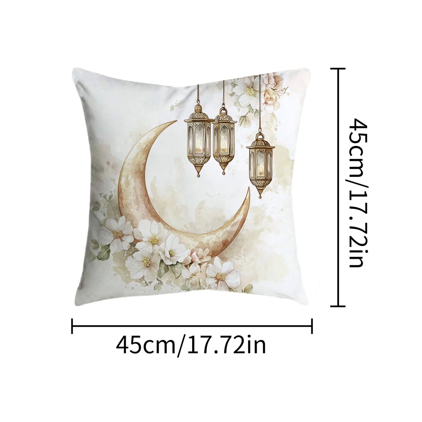 Ramadan & Eid Islamic Cushion Cover – Muslim Decorative Sofa Pillowcase | 8 Designs