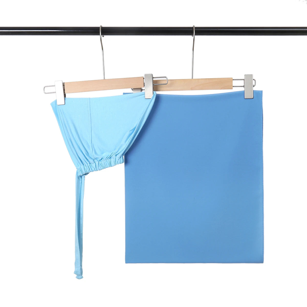 2-Piece Chiffon Hijab & Matching Undercap Set – Plain Shawl with Inner Cap for Women | 42 Colors