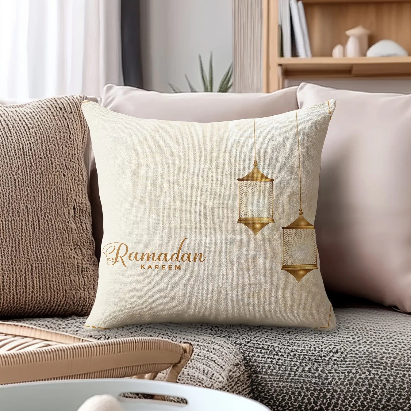 Ramadan & Eid Islamic Cushion Cover – Muslim Decorative Sofa Pillowcase | 8 Designs