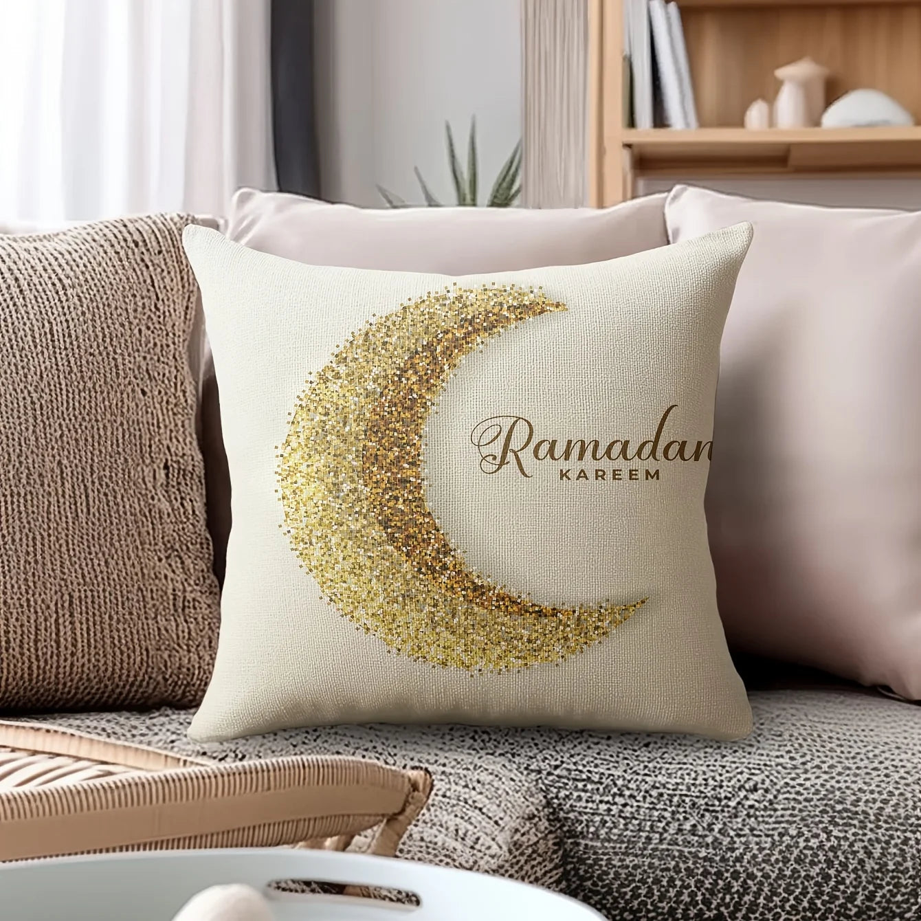 Ramadan & Eid Islamic Cushion Cover – Muslim Decorative Sofa Pillowcase | 8 Designs