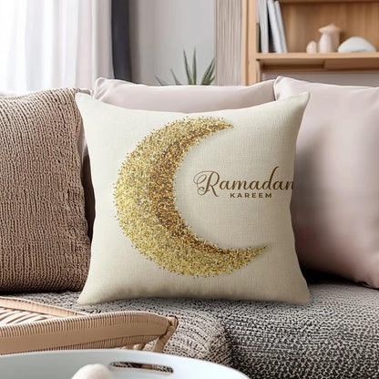 Ramadan & Eid Islamic Cushion Cover – Muslim Decorative Sofa Pillowcase | 8 Designs