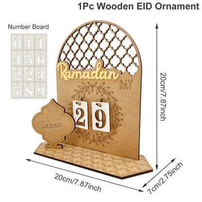 Ramadan Countdown Calendar – Eid Mubarak Home Decoration Ornament