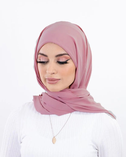 Women's Pin-Free Instant Chiffon Hijab – 72×175cm, 8 Colors