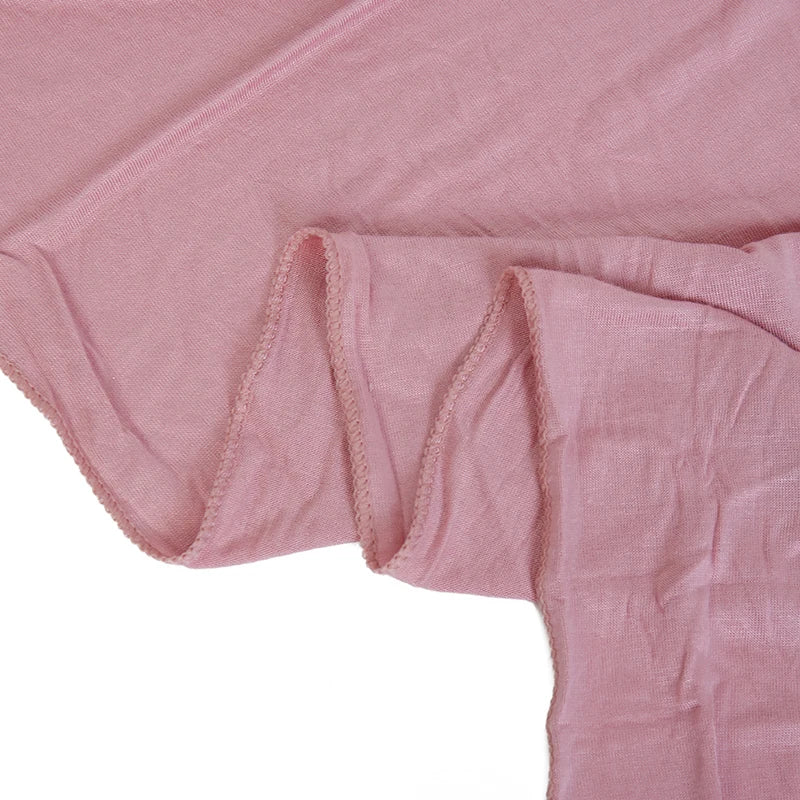 Jersey Hijab Scarf - 170x60cm Solid Color Stretch Polyester Shawl