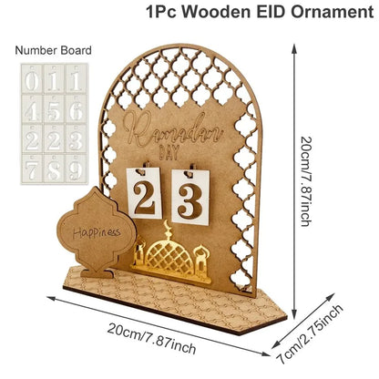 Ramadan Countdown Calendar – Eid Mubarak Home Decoration Ornament