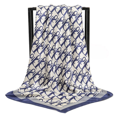 Lightweight Polyester Square Hijab - 90x90cm Breathable Women's Headscarf