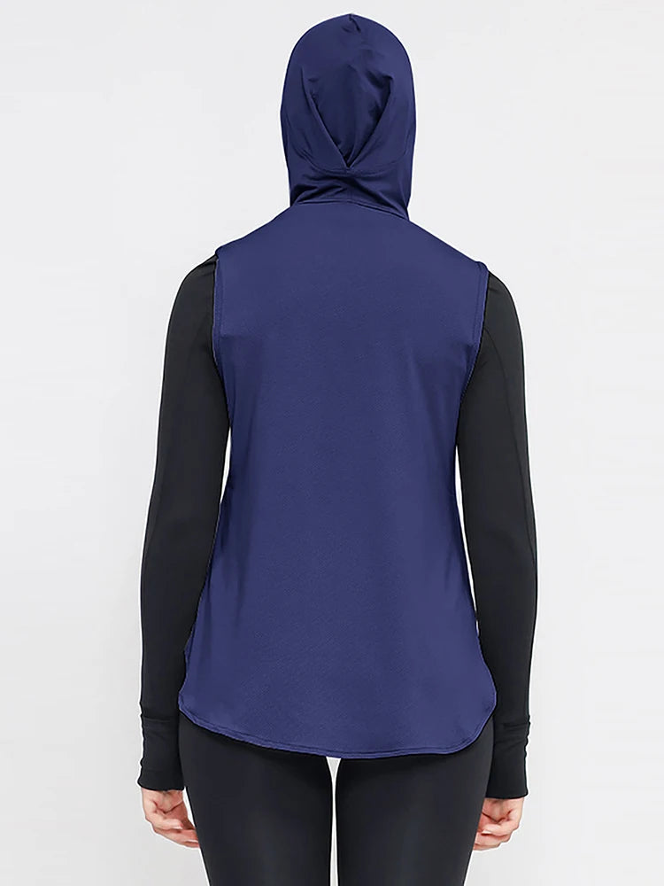 Women's Sporty Vest-Style Inner Hijab – Knitted Nylon Instant Turban