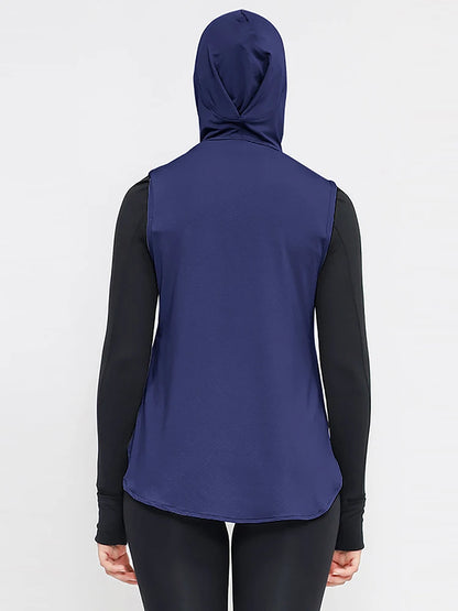 Women's Sporty Vest-Style Inner Hijab – Knitted Nylon Instant Turban