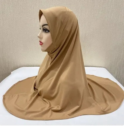 Women's Instant Hijab Scarf – Lightweight Linen Jersey Head Wrap, 13 Colors