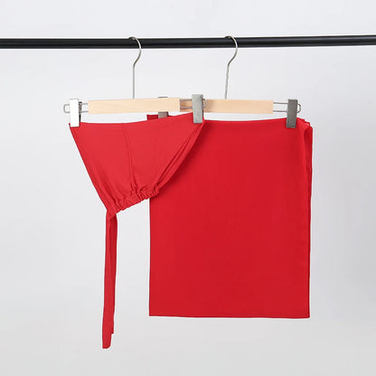 2-Piece Chiffon Hijab & Matching Undercap Set – Plain Shawl with Inner Cap for Women | 42 Colors