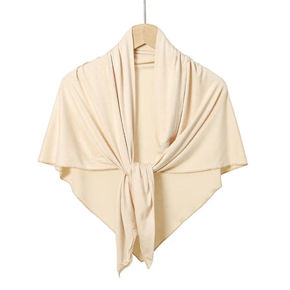 Jersey Triangle Hijab Scarf – Soft Solid Color Shawl & Head Wrap (Single & 2-Piece Sets)