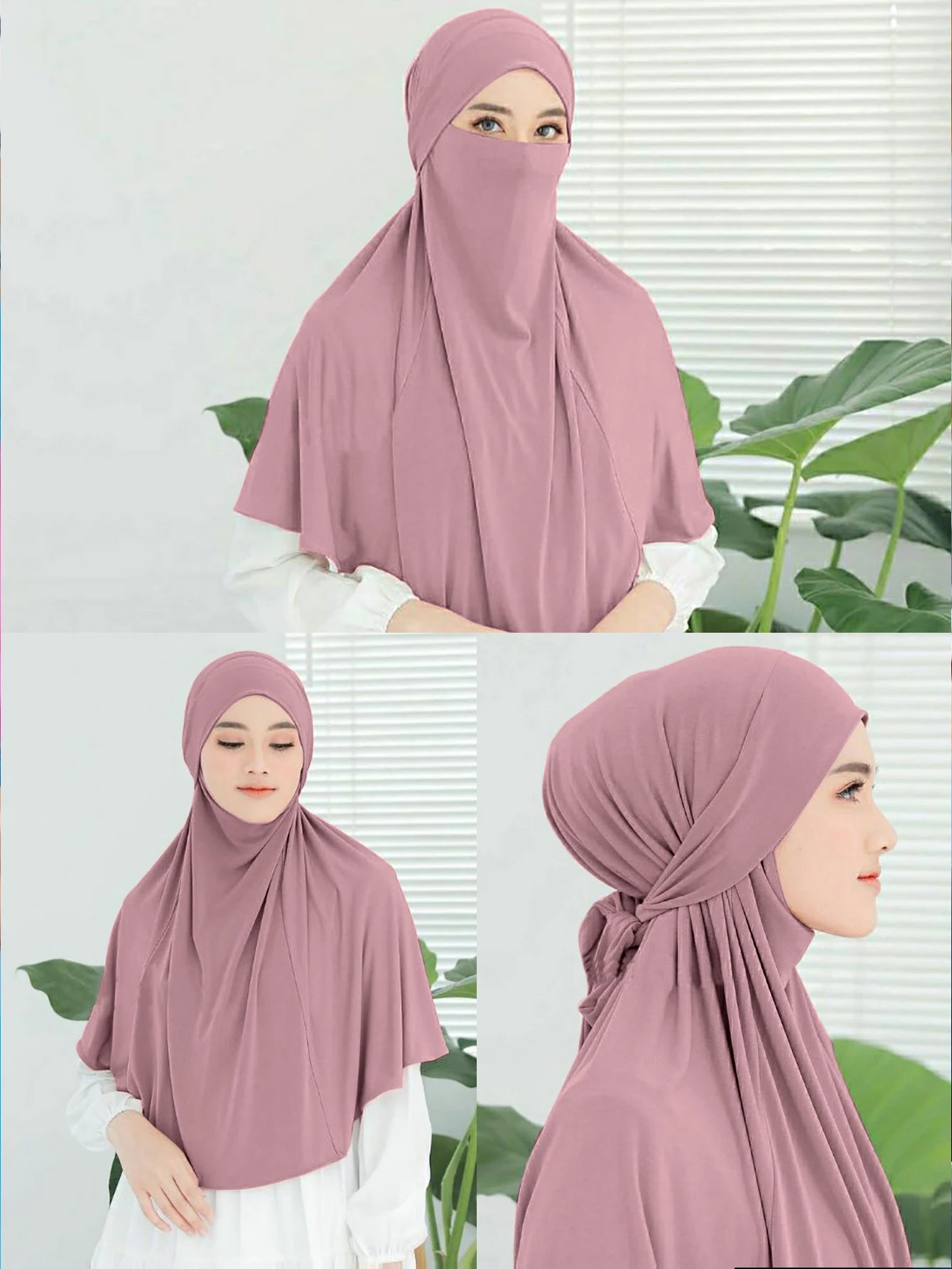 Plain Instant Turban Hijab – Large Headband Muslim Headscarf for Women | 11 Colors
