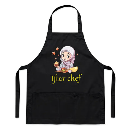 Ramadan Kitchen Apron – Islamic Chef Gift for Mom, Baking & Iftar | 67×75cm