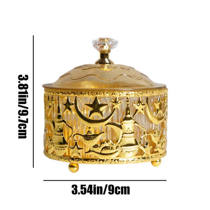 Ramadan Sweets Candy Tray – Middle Eastern Metal Serving Box for Eid & Festive Occasions