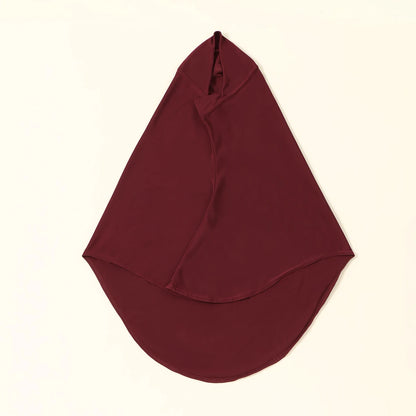 Instant Hijab with Neck Coverage – Solid Color