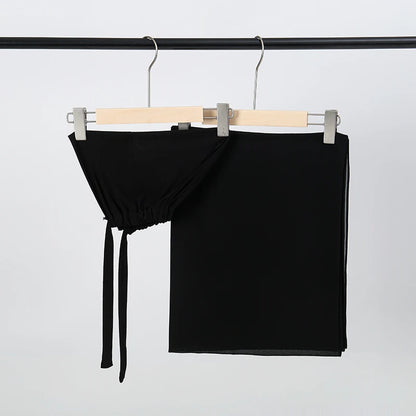 2-Piece Chiffon Hijab & Matching Undercap Set – Plain Shawl with Inner Cap for Women | 42 Colors