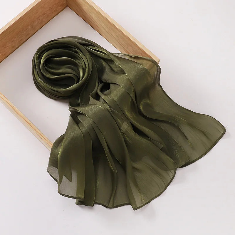 Premium Chiffon Hijab Scarf for Women | Soft Long Veil & Shawl | 20 Colors
