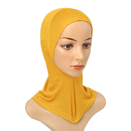 Women's Full-Cover Ninja Underscarf Bonnet – High-Stretch Cotton Jersey, 28 Colors