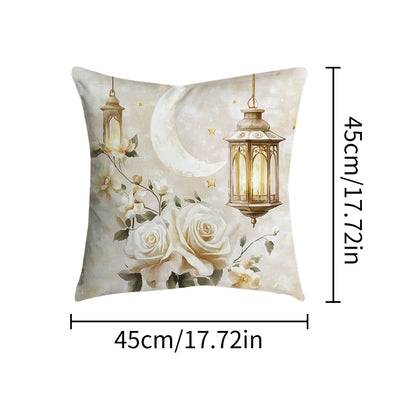 Ramadan & Eid Islamic Cushion Cover – Muslim Decorative Sofa Pillowcase | 8 Designs
