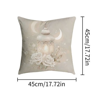 Ramadan & Eid Islamic Cushion Cover – Muslim Decorative Sofa Pillowcase | 8 Designs