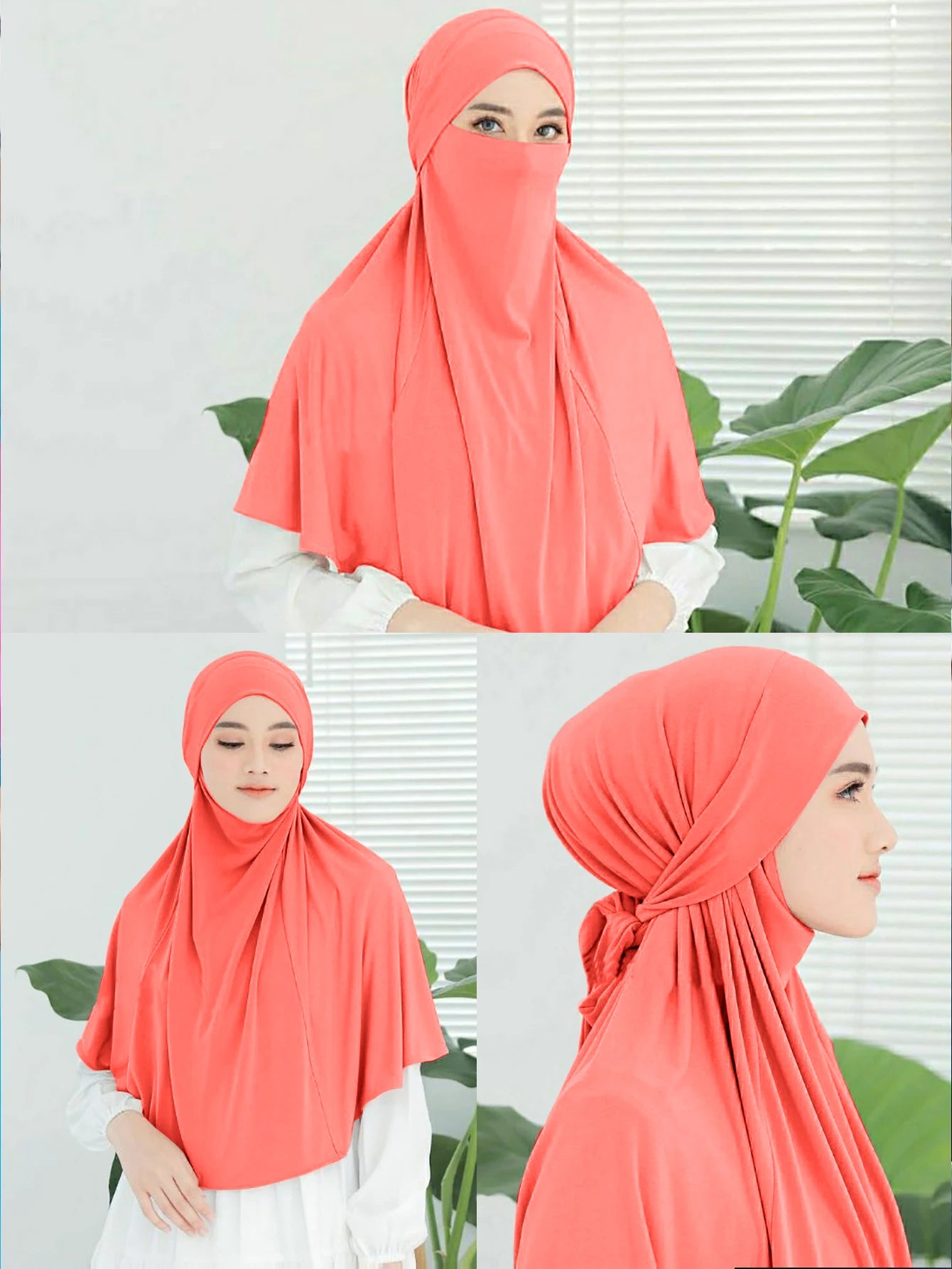Plain Instant Turban Hijab – Large Headband Muslim Headscarf for Women | 11 Colors