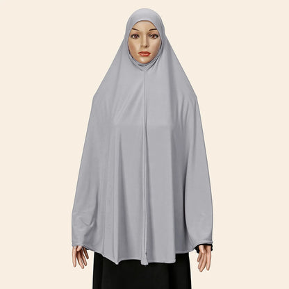 Solid Color Long Hijab Shawl – 130 × 113 cm