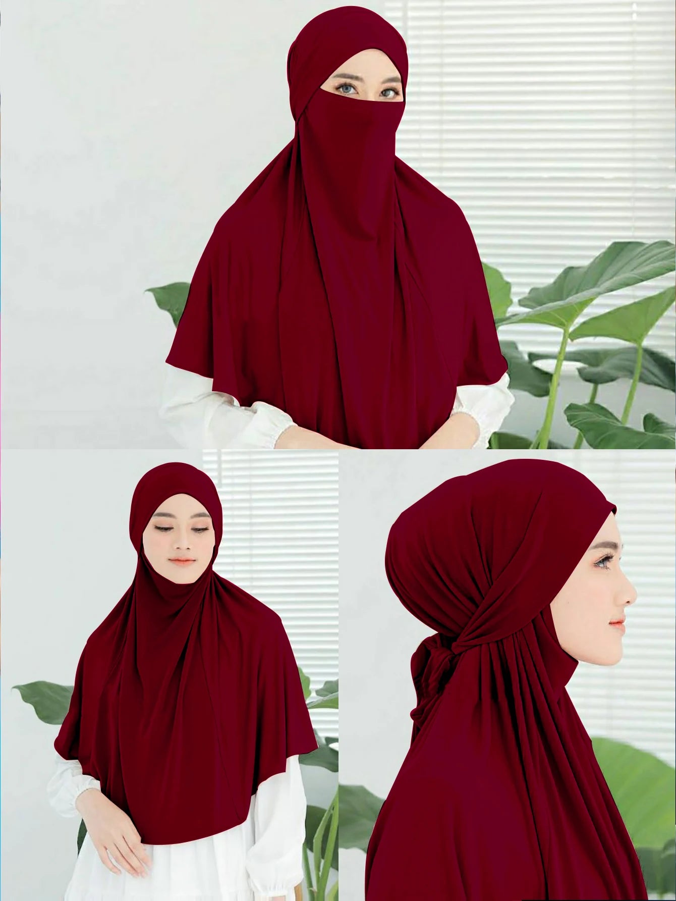Plain Instant Turban Hijab – Large Headband Muslim Headscarf for Women | 11 Colors