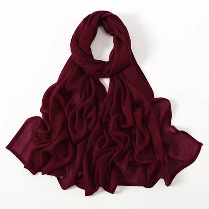 Women's Plain Modal Hijab Scarf – Lightweight Everyday Headscarf