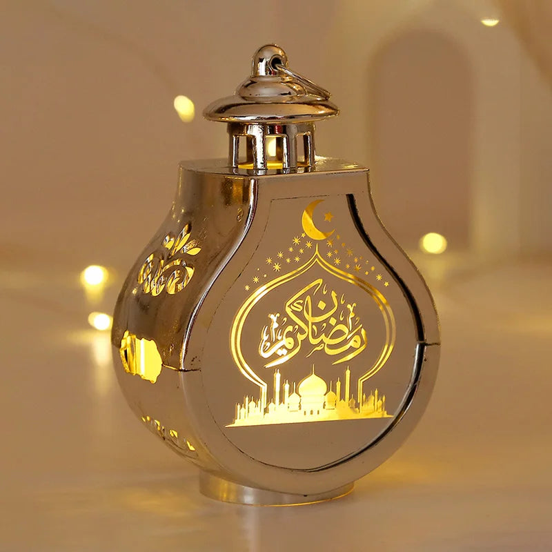 Ramadan LED Candle Lantern – Islamic Flameless Night Light for Eid & Home Decor | 9 Designs