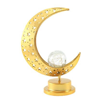 LED Ramadan Decorative Night Light - Wrought Iron Eid Table Lamp
