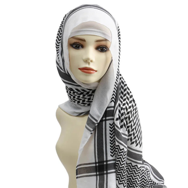 Printed Cotton Tassel Scarf – Large 180x90cm Hijab, Shawl & Beach Wrap (43 Colors)