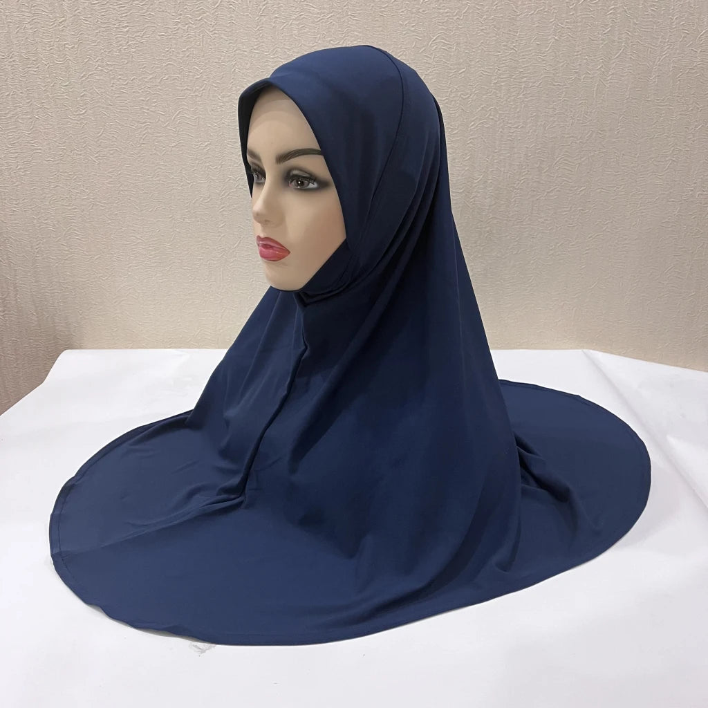 Women's Instant Hijab Scarf – Lightweight Linen Jersey Head Wrap, 13 Colors