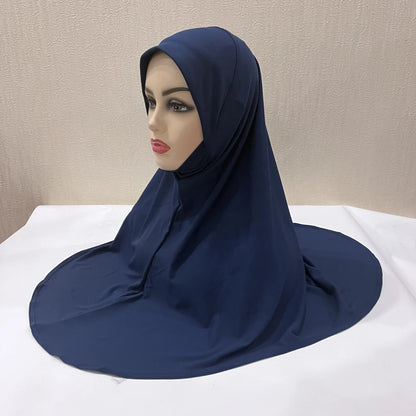 Women's Instant Hijab Scarf – Lightweight Linen Jersey Head Wrap, 13 Colors