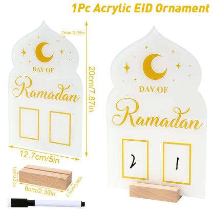 Ramadan Countdown Calendar – Eid Mubarak Home Decoration Ornament