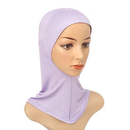 Women's Full-Cover Ninja Underscarf Bonnet – High-Stretch Cotton Jersey, 28 Colors