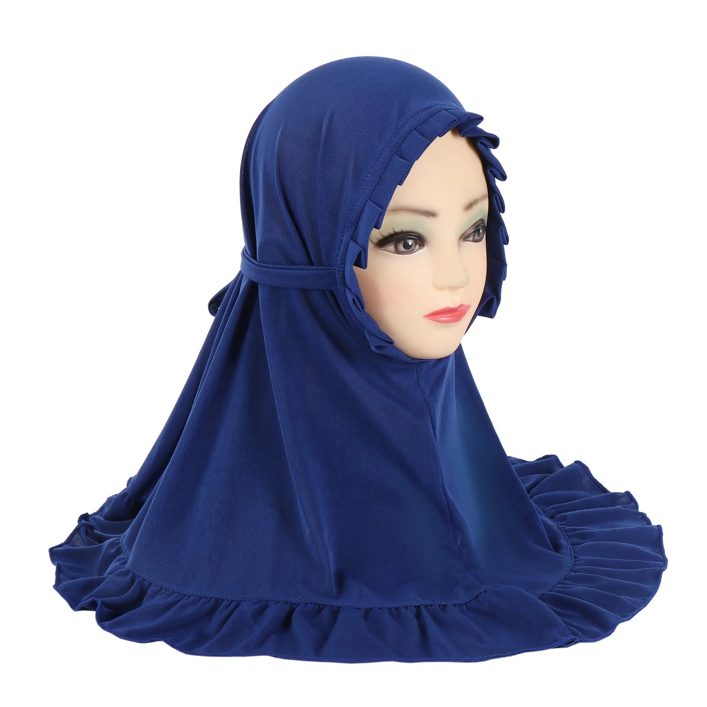 Girls Pull-On Amira Hijab – Ages 3–6, Soft Stretch Jersey, 11 Colors