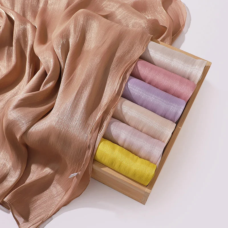 Premium Chiffon Hijab Scarf for Women | Soft Long Veil & Shawl | 20 Colors