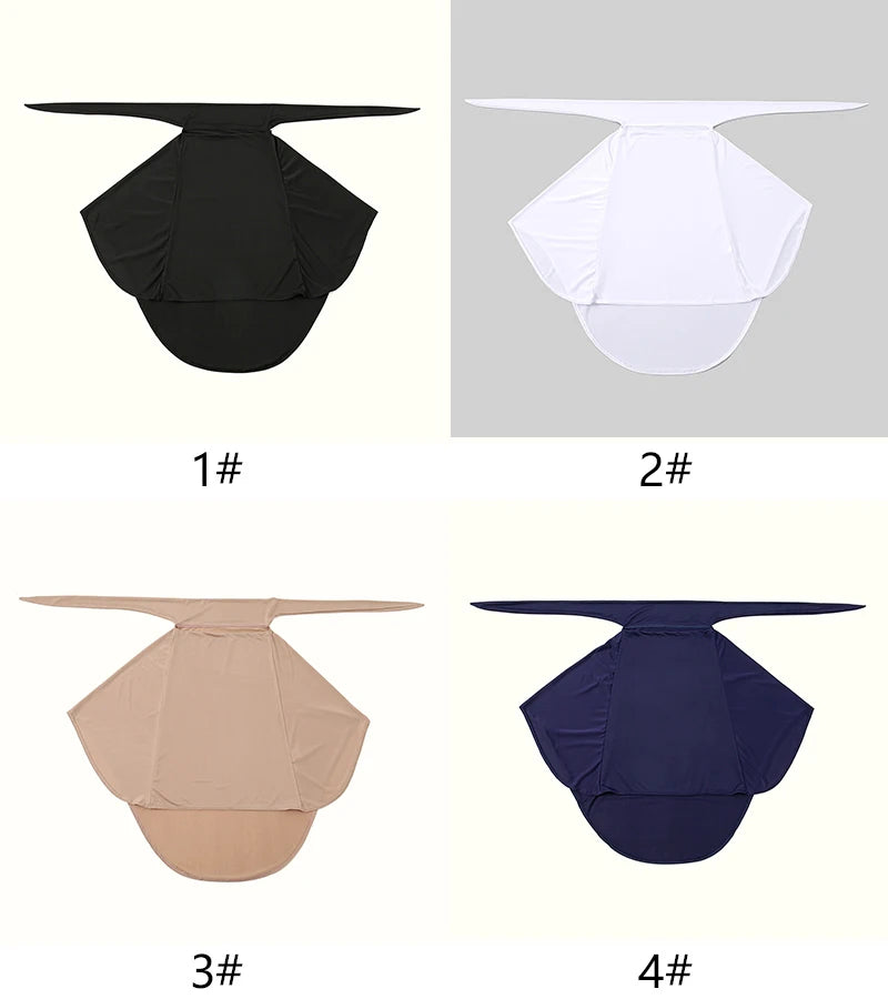 Women's Khimar Hijab with Face Covering – Soft Jersey Niqab Scarf